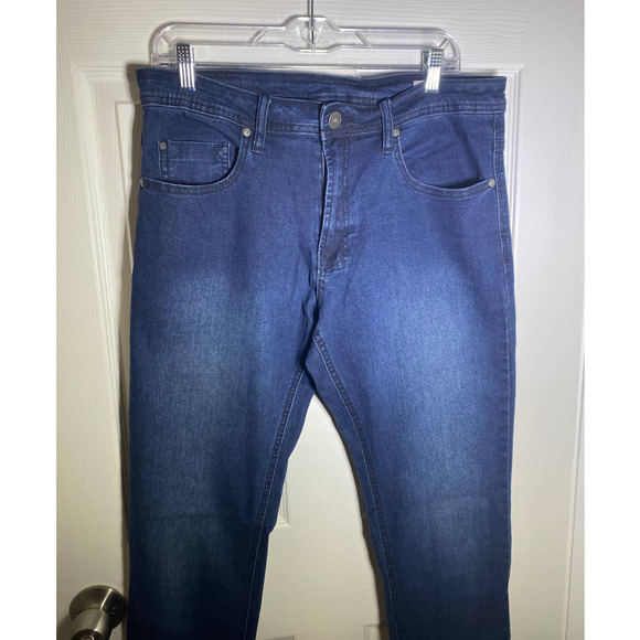 Buffalo David Bitton Axel Mens size 34x32 dark wash Slim Stretch Jeans - Picture 4 of 9